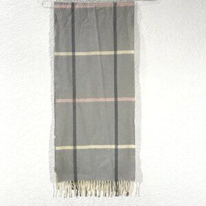 Plaid Wool Scarf